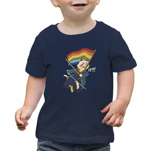 Katana Cat Rainbow Flag