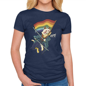 Katana Cat Rainbow Flag