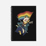 Katana Cat Rainbow Flag-None-Dot Grid-Notebook-tobefonseca