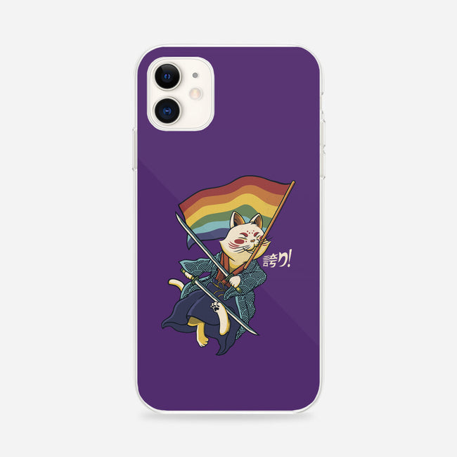 Katana Cat Rainbow Flag-iPhone-Snap-Phone Case-tobefonseca