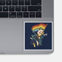 Katana Cat Rainbow Flag-None-Glossy-Sticker-tobefonseca