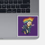 Katana Cat Rainbow Flag-None-Glossy-Sticker-tobefonseca