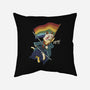 Katana Cat Rainbow Flag-None-Removable Cover-Throw Pillow-tobefonseca