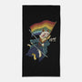 Katana Cat Rainbow Flag-None-Beach-Towel-tobefonseca