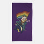 Katana Cat Rainbow Flag-None-Beach-Towel-tobefonseca