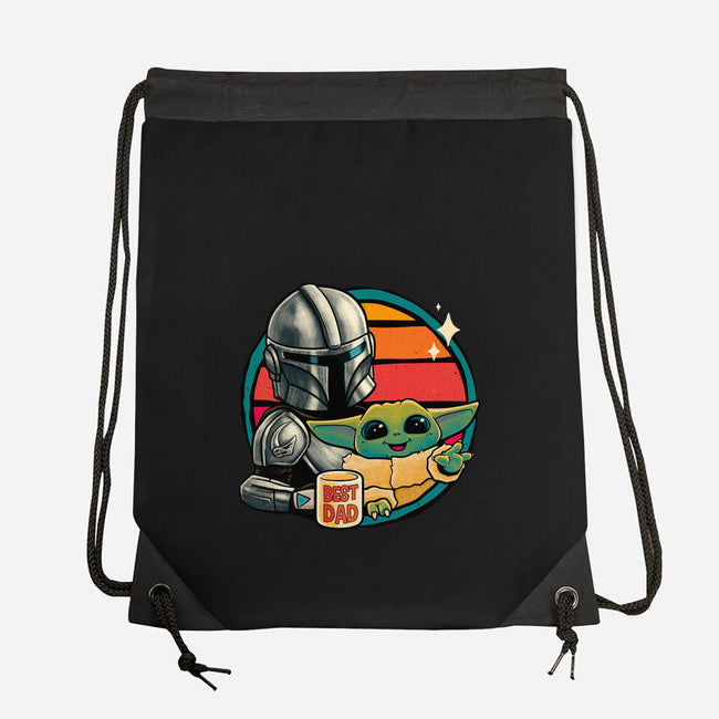 Beskar Dad-None-Drawstring-Bag-teesgeex