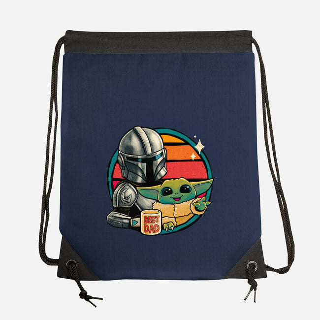 Beskar Dad-None-Drawstring-Bag-teesgeex