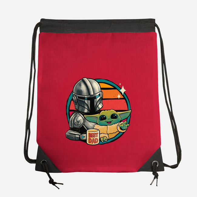 Beskar Dad-None-Drawstring-Bag-teesgeex