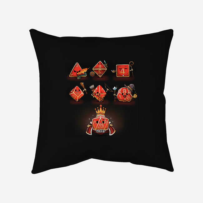 Dice Rpg-None-Removable Cover-Throw Pillow-Vallina84