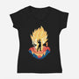 Prince Hero-Womens-V-Neck-Tee-hypertwenty