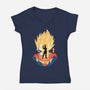 Prince Hero-Womens-V-Neck-Tee-hypertwenty