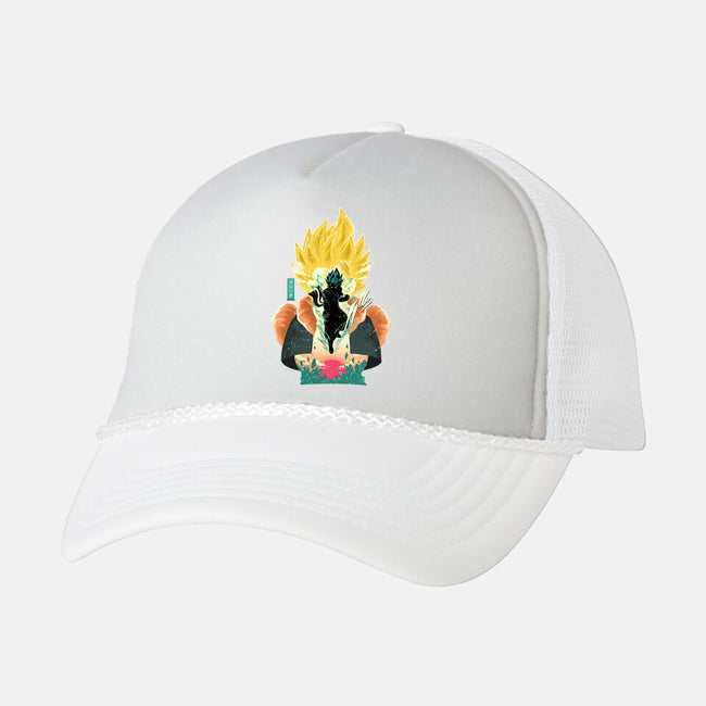 Potara Hero-Unisex-Trucker-Hat-hypertwenty