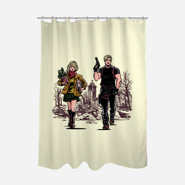 The Evil-None-Polyester-Shower Curtain-zascanauta