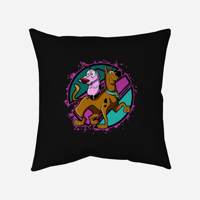 Scary Dogs-None-Removable Cover w Insert-Throw Pillow-nickzzarto