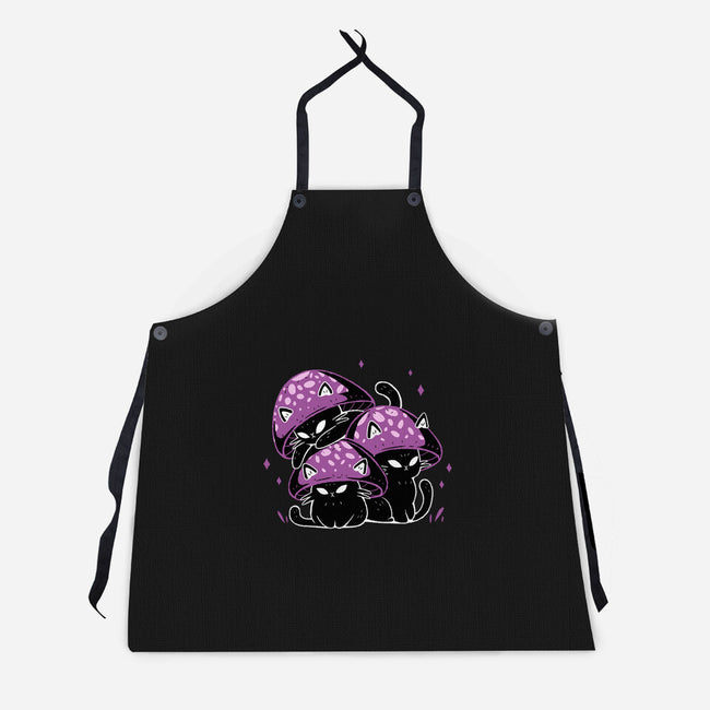 Mushroom Cats-Unisex-Kitchen-Apron-xMorfina