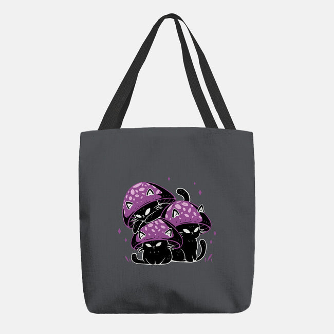 Mushroom Cats-None-Basic Tote-Bag-xMorfina
