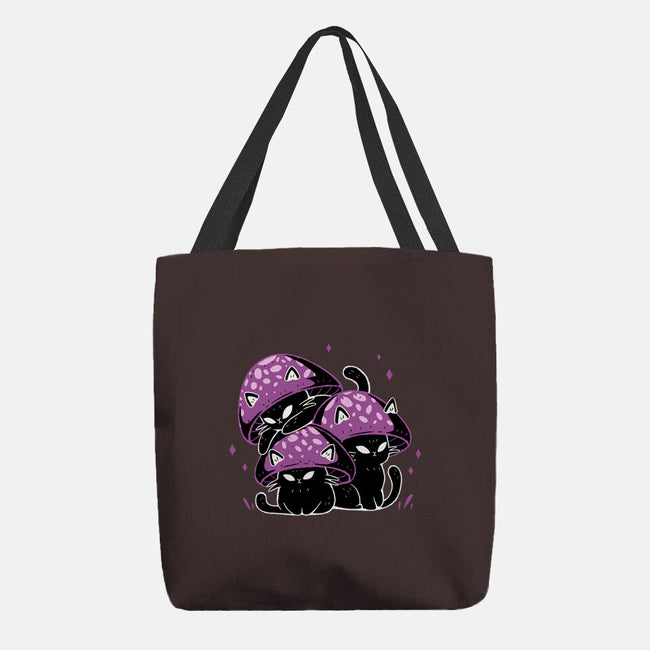 Mushroom Cats-None-Basic Tote-Bag-xMorfina