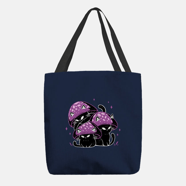 Mushroom Cats-None-Basic Tote-Bag-xMorfina