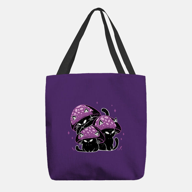 Mushroom Cats-None-Basic Tote-Bag-xMorfina