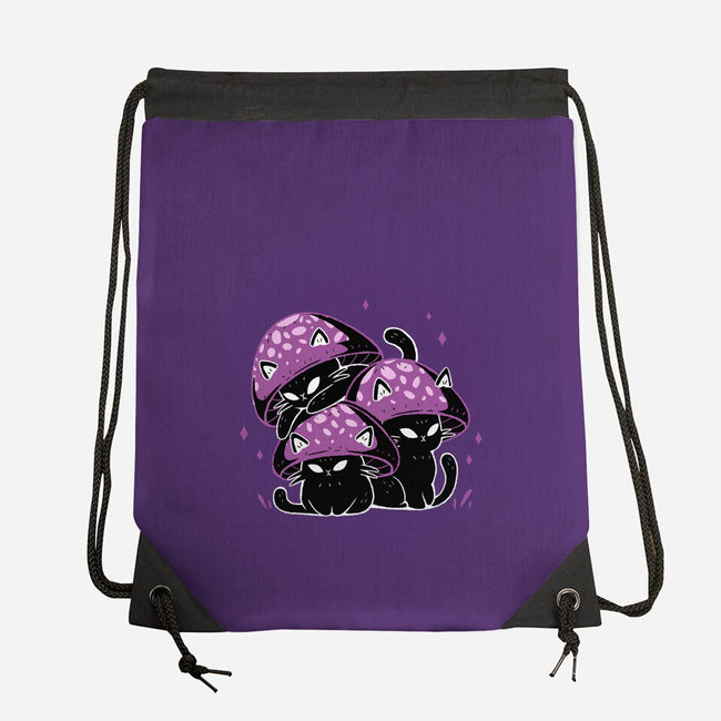 Mushroom Cats-None-Drawstring-Bag-xMorfina