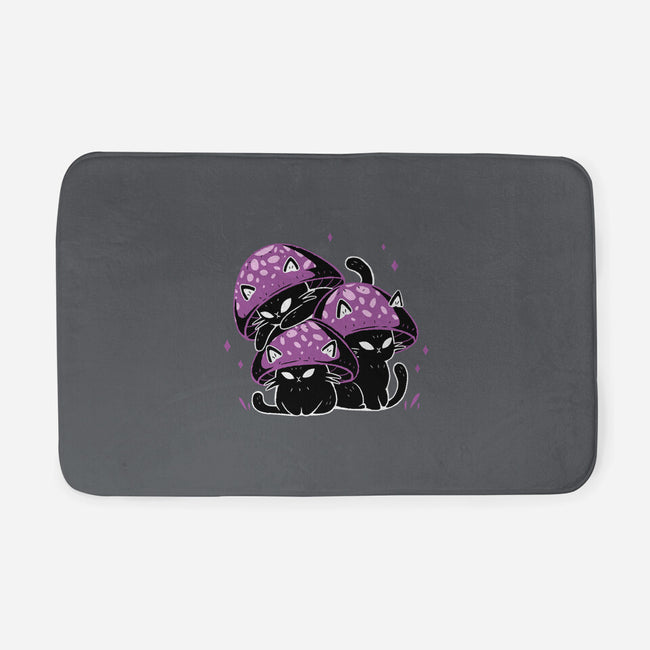 Mushroom Cats-None-Memory Foam-Bath Mat-xMorfina