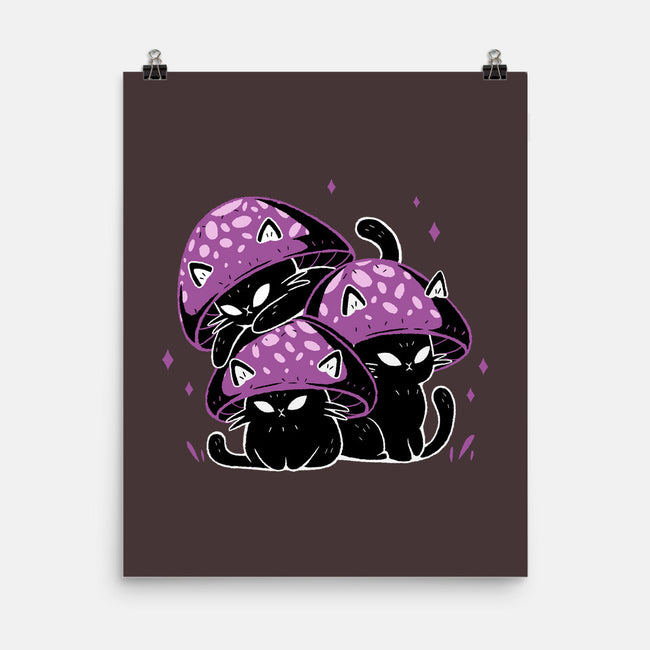 Mushroom Cats-None-Matte-Poster-xMorfina