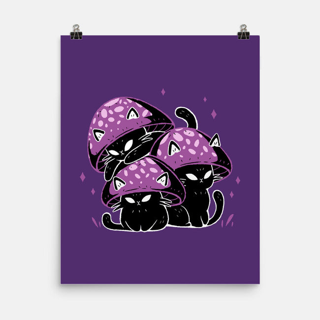 Mushroom Cats-None-Matte-Poster-xMorfina