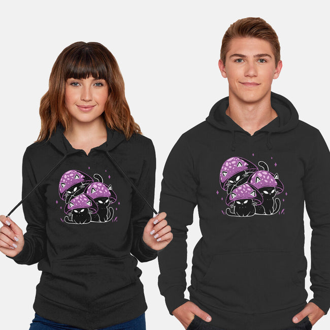 Mushroom Cats-Unisex-Pullover-Sweatshirt-xMorfina