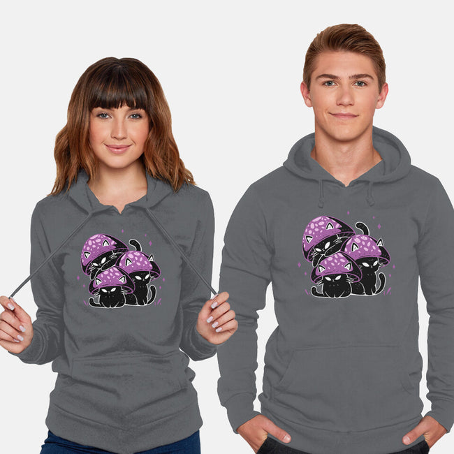 Mushroom Cats-Unisex-Pullover-Sweatshirt-xMorfina