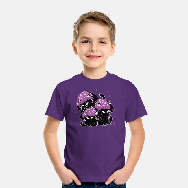 Mushroom Cats-Youth-Basic-Tee-xMorfina