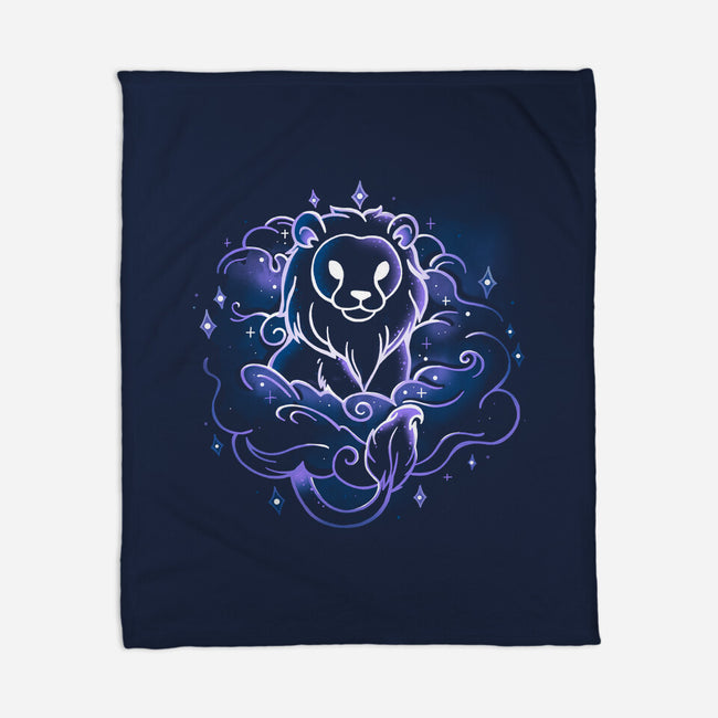 Nebula Lion-None-Fleece-Blanket-Vallina84