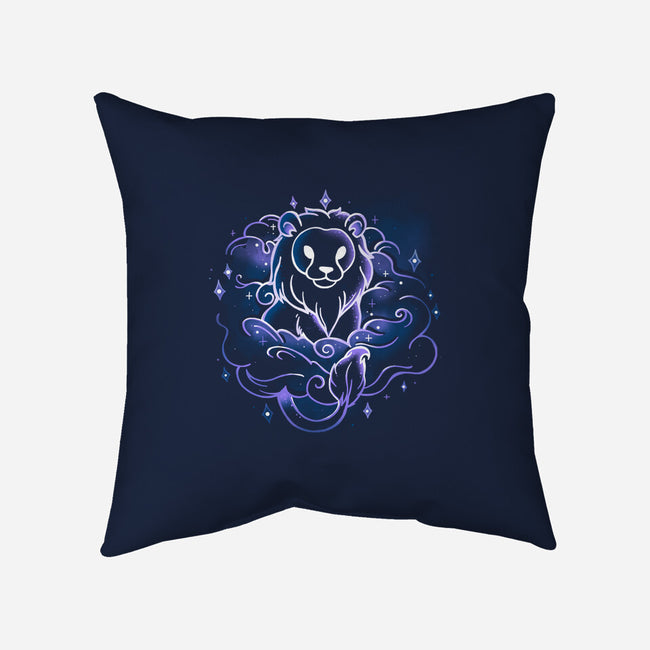 Nebula Lion-None-Removable Cover-Throw Pillow-Vallina84