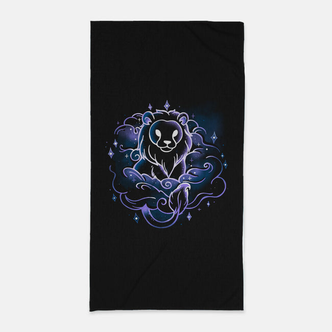 Nebula Lion-None-Beach-Towel-Vallina84