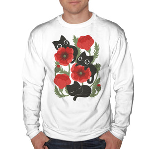 Poppies And Black Kitties