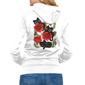 Poppies And Black Kitties