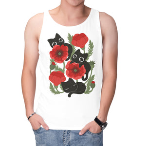 Poppies And Black Kitties