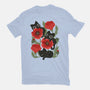 Poppies And Black Kitties-Unisex-Basic-Tee-ricolaa
