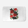 Poppies And Black Kitties-None-Memory Foam-Bath Mat-ricolaa