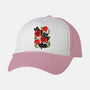 Poppies And Black Kitties-Unisex-Trucker-Hat-ricolaa