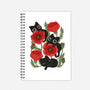 Poppies And Black Kitties-None-Dot Grid-Notebook-ricolaa