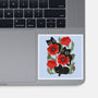 Poppies And Black Kitties-None-Glossy-Sticker-ricolaa