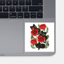 Poppies And Black Kitties-None-Glossy-Sticker-ricolaa