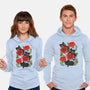Poppies And Black Kitties-Unisex-Pullover-Sweatshirt-ricolaa