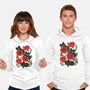 Poppies And Black Kitties-Unisex-Pullover-Sweatshirt-ricolaa