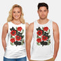 Poppies And Black Kitties-Unisex-Basic-Tank-ricolaa