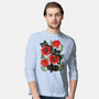 Poppies And Black Kitties-Mens-Long Sleeved-Tee-ricolaa