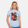 Poppies And Black Kitties-Womens-Fitted-Tee-ricolaa