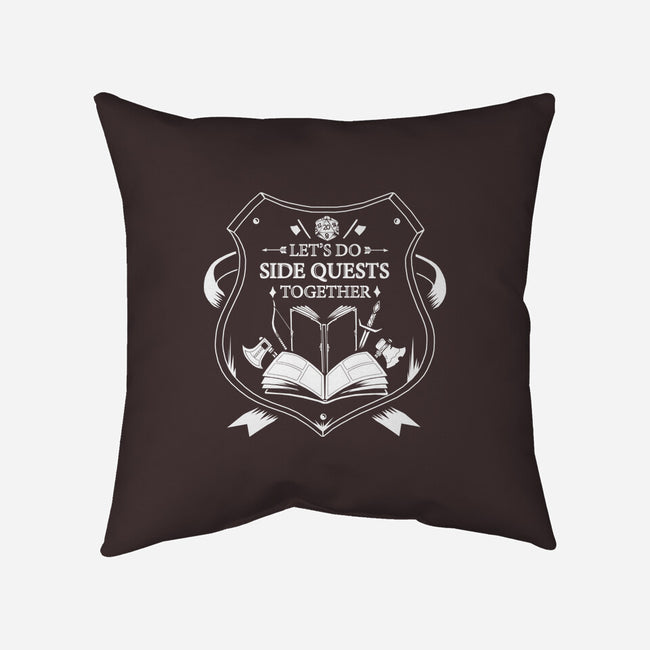 Side Quest-None-Removable Cover-Throw Pillow-Vallina84