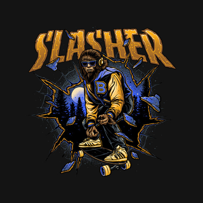 Slasher Wolf-Baby-Basic-Tee-momma_gorilla