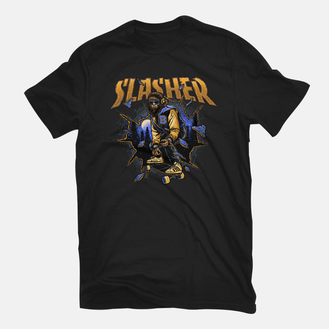 Slasher Wolf-Unisex-Basic-Tee-momma_gorilla